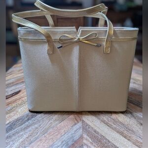 Stuart Weitzman Satchel Bag Beige NWOT